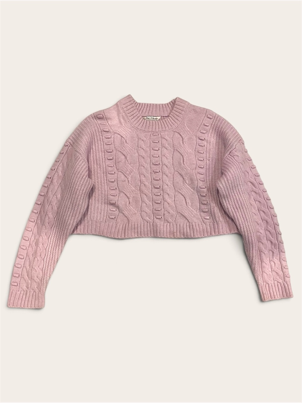 Pink Cropped Sweater